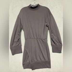 Super down Women’s Long sleeve Gray Dress Size S.